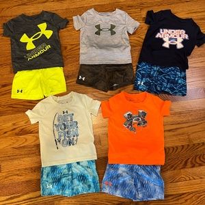 INFANT Under Armour Boy Short Sets 18 MTH